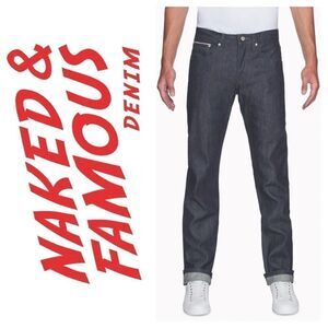 Naked & Famous Weird Guy Featherweight Indigo Selvedge Tapered Jeans
